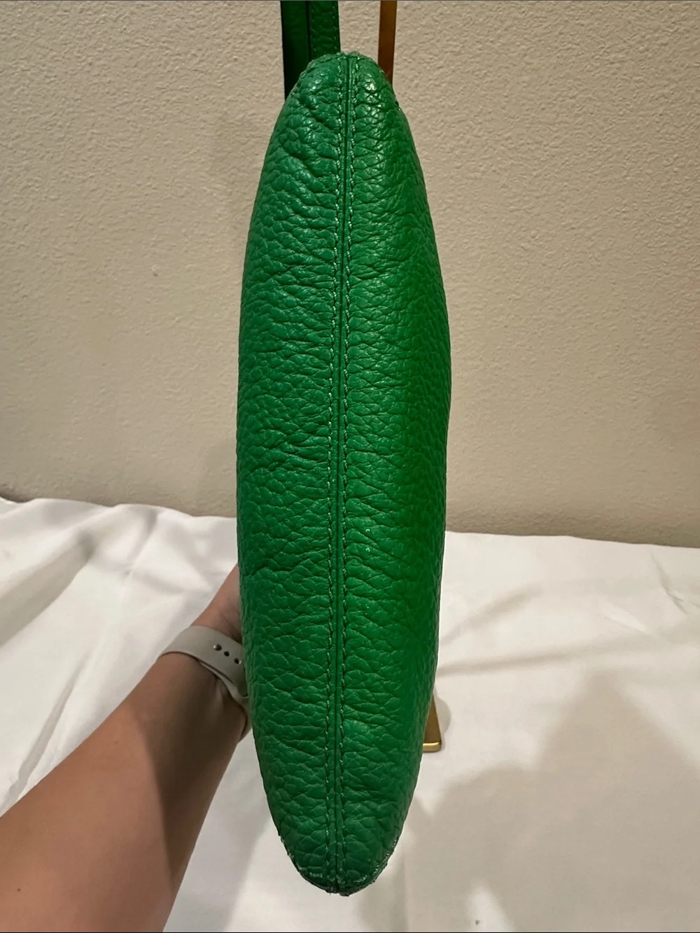 kate spade Bright Green Pebbled Leather Crossbody Bag
